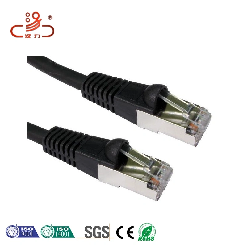 Cable Connector Gold CAT6A Losh S/FTP Fly Leads Patch Cord