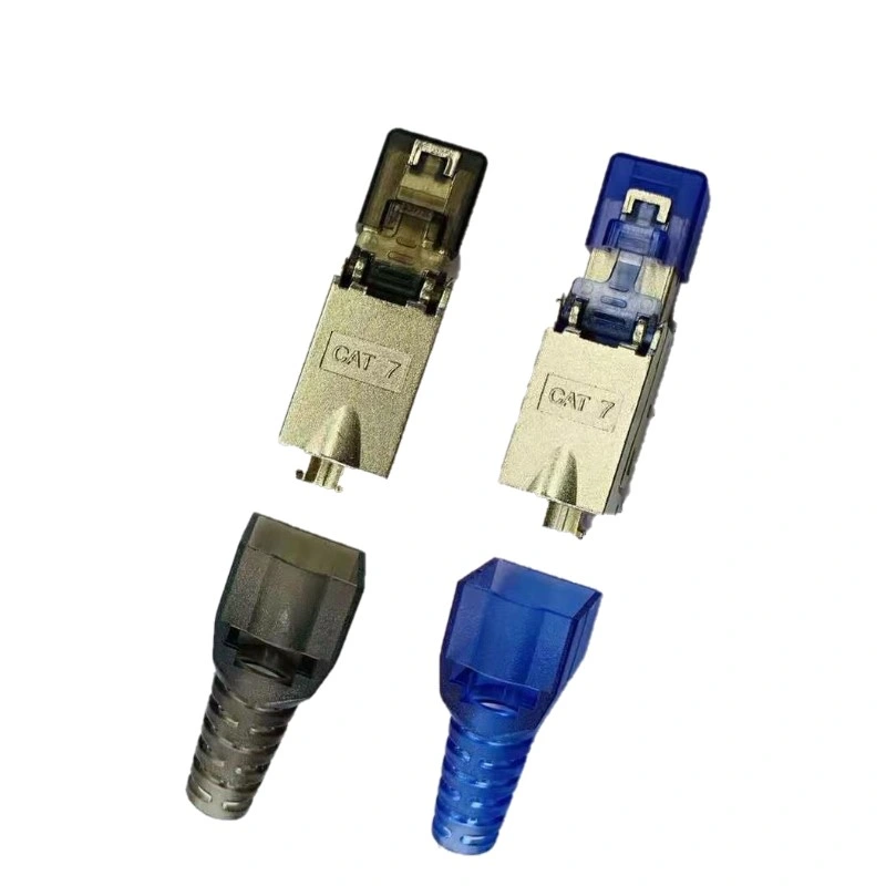 FTP/STP Shielded Modular Plug Toolless RJ45 8p8c Field Connector Network Module Modular Plug CAT6A/Cat7/Cat8