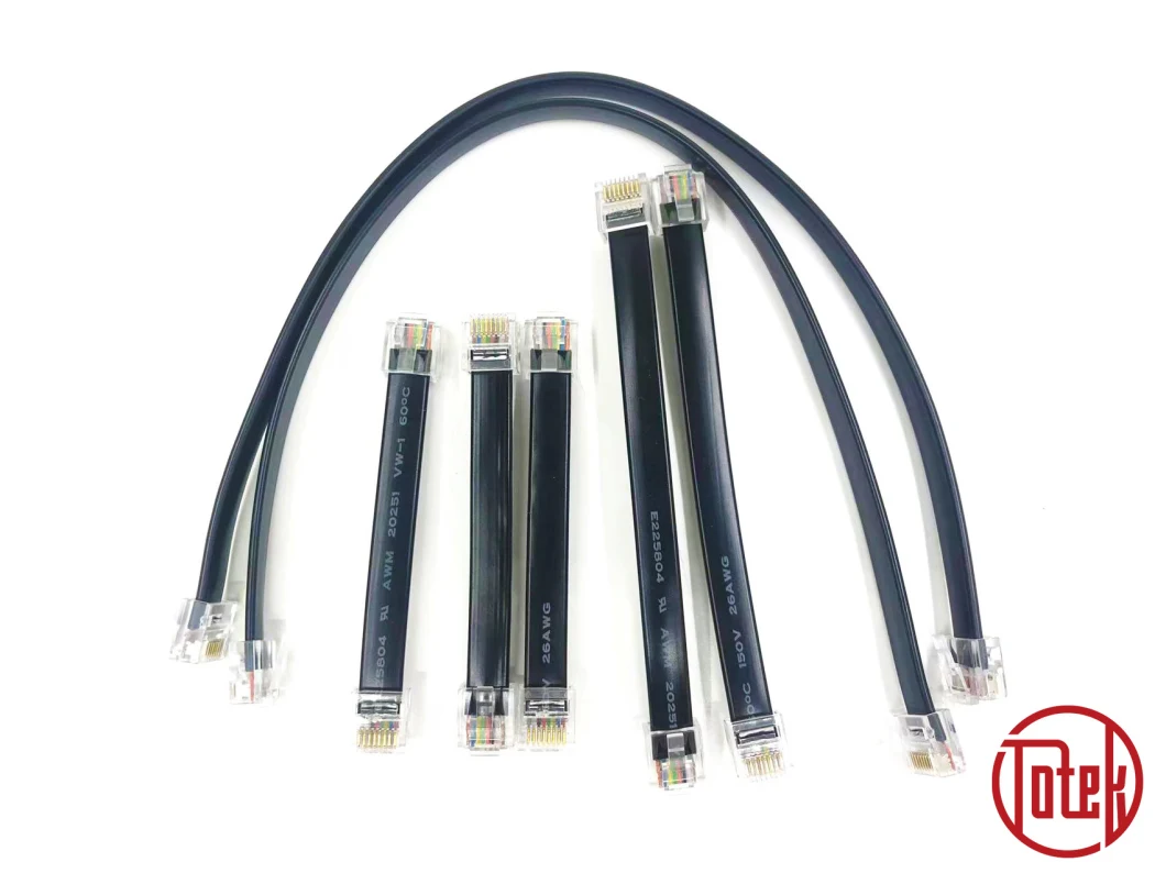 Custom Factory UTP Cat5e Computer Data Patch Cable Ethernet Flat Patch Cord