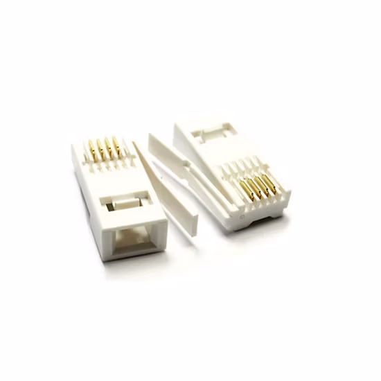 Gold Plated 6p4c UK Type Bt Telephone Modular Plug for Face Plate