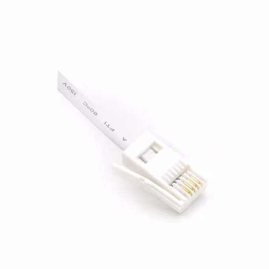Gold Plated 6p4c UK Type Bt Telephone Modular Plug for Face Plate