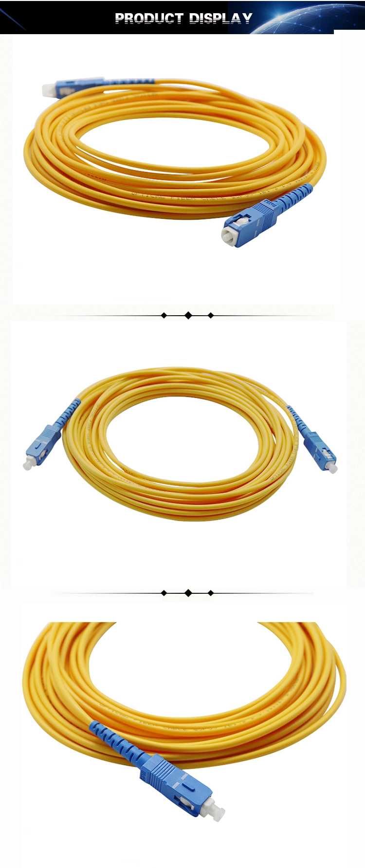 Communication Cable Sc APC Upc Sm Sx Fiber Optic Patch Cord for FTTH