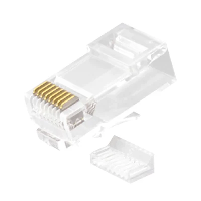 CAT.6 RJ45 8P8C Modular Plug Unshielded (UTP) Network Connectors 2 Pieces Kit White