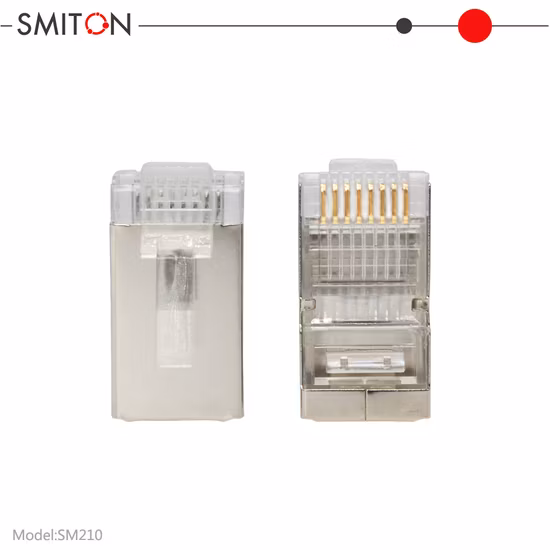 Cat5e CAT6 Cat7 RJ45 Data Transmission Connector RJ45 Shield 8p8c Gold Plated Modular Plug