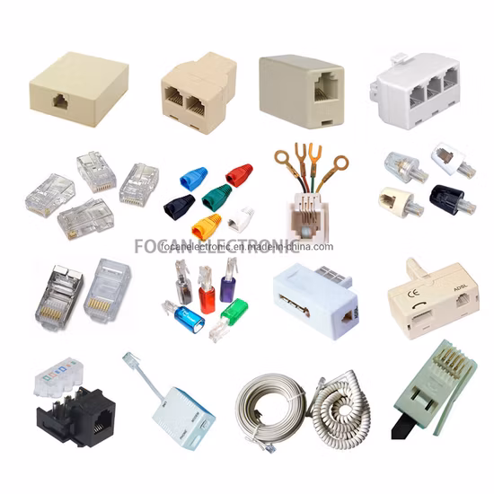 Rj11 Telephone Connector 6p4c 6p2c 4p4c 6p6c Cable Modular Plug