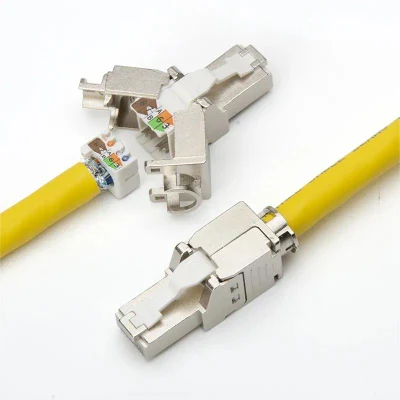 RJ45 Connector Cat. 6A FTP Toolless Modular Plug 8p8c