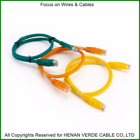 23 AWG Copper Wire LLDPE Jacket CAT6A Data Communication Signal Cable Patch Cord