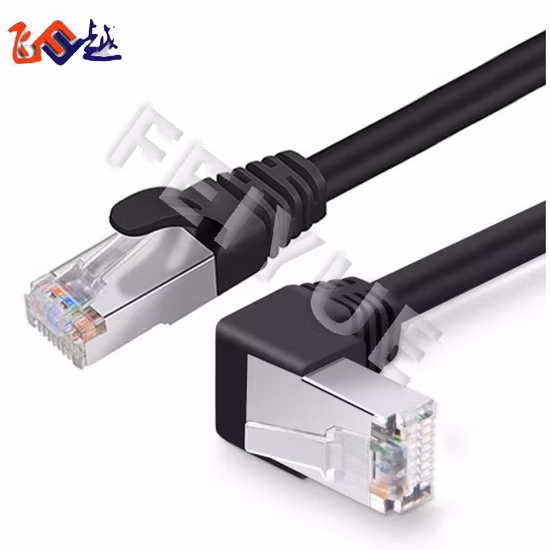 STP SFTP Cat5e CAT6 CAT6A Cat7 Cat8 Ethernet Patch Cord with Angle