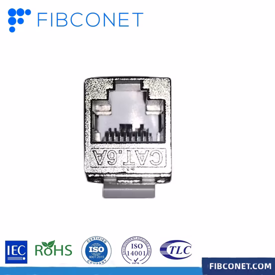 STP FTP RJ45 Cat. 8 or Cat. 7 Connector Toolless Modular Plug