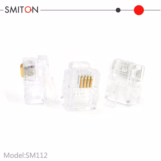 2c Telephone Plug UTP Type 6p2c Connector Rj11 Modular Plug